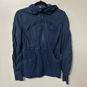 Lululemon Athletica Dance Studio III Navy Hooded Jacket